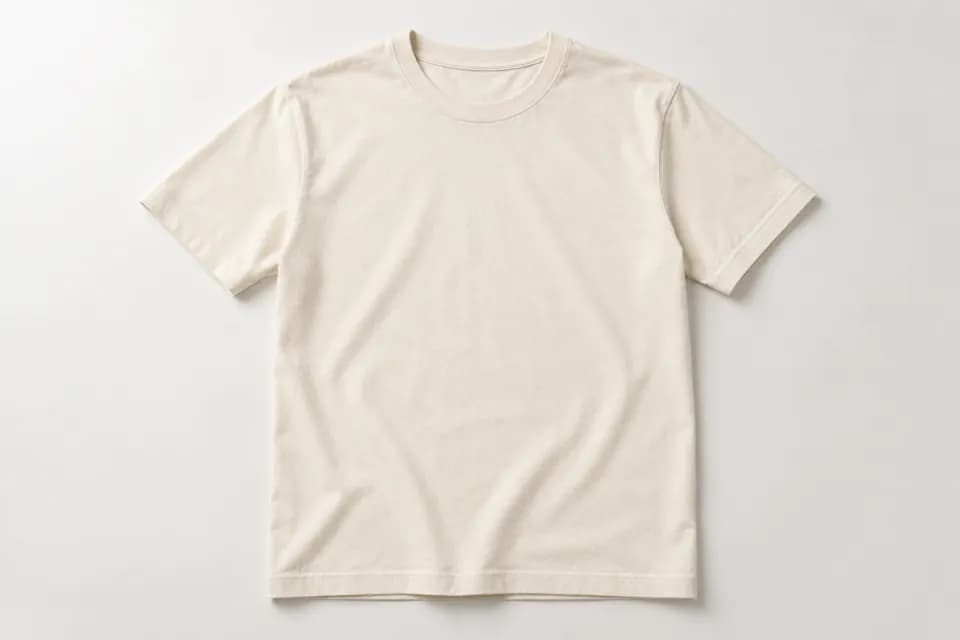 Natural organic cotton T-shirt